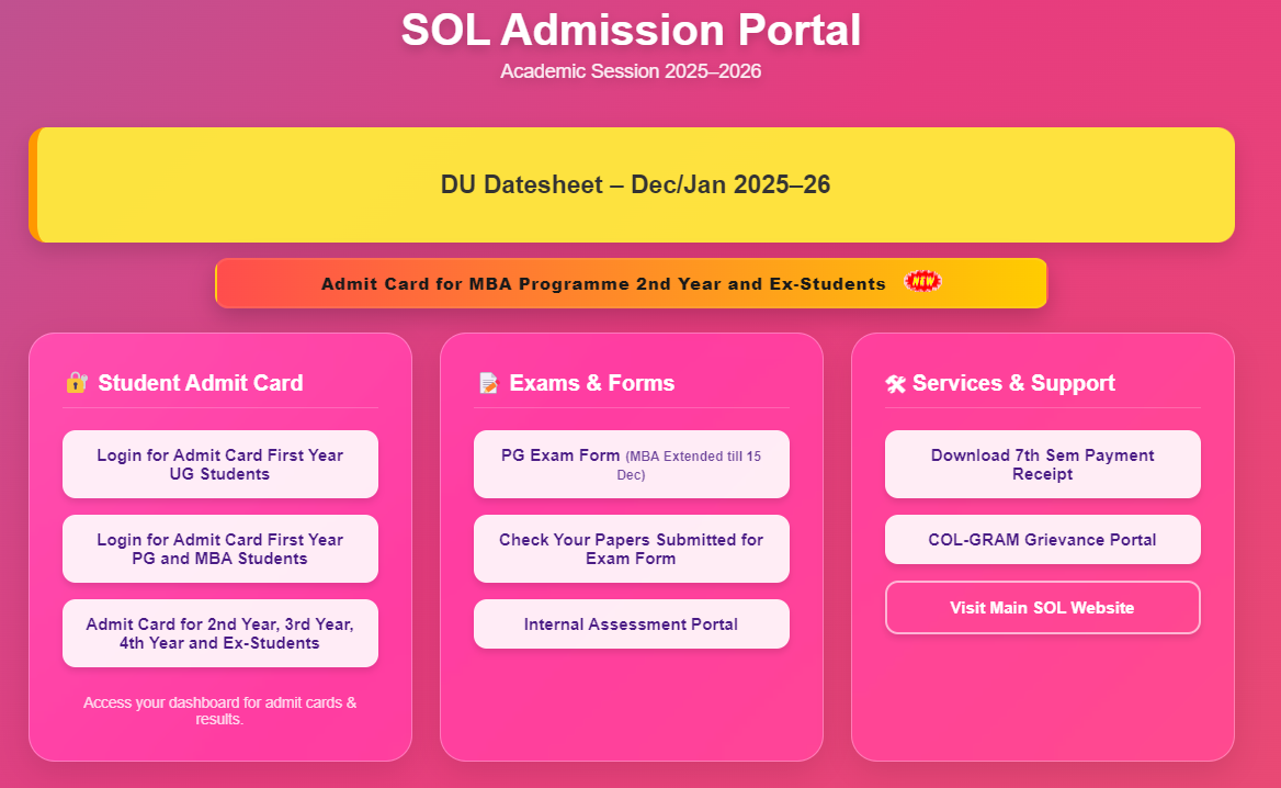 School of Open Learning